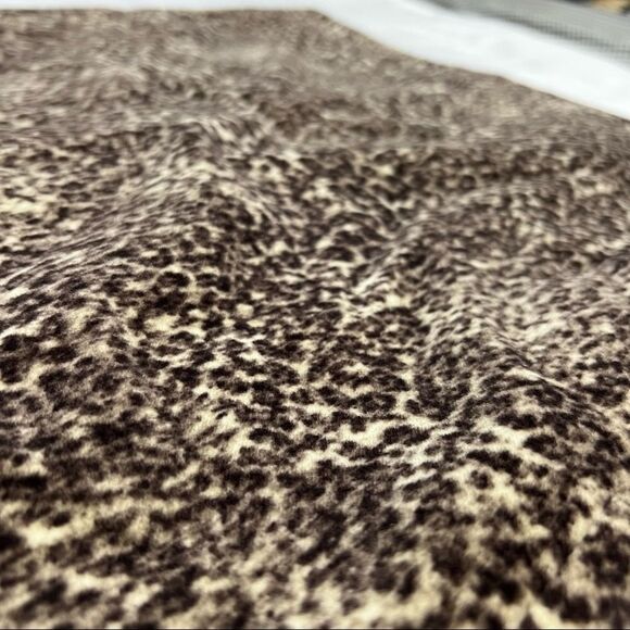 Talbots Pencil Skirt Velvet Cheetah Leopard Brown and Tan Size 6 Petite New - Picture 8 of 14
